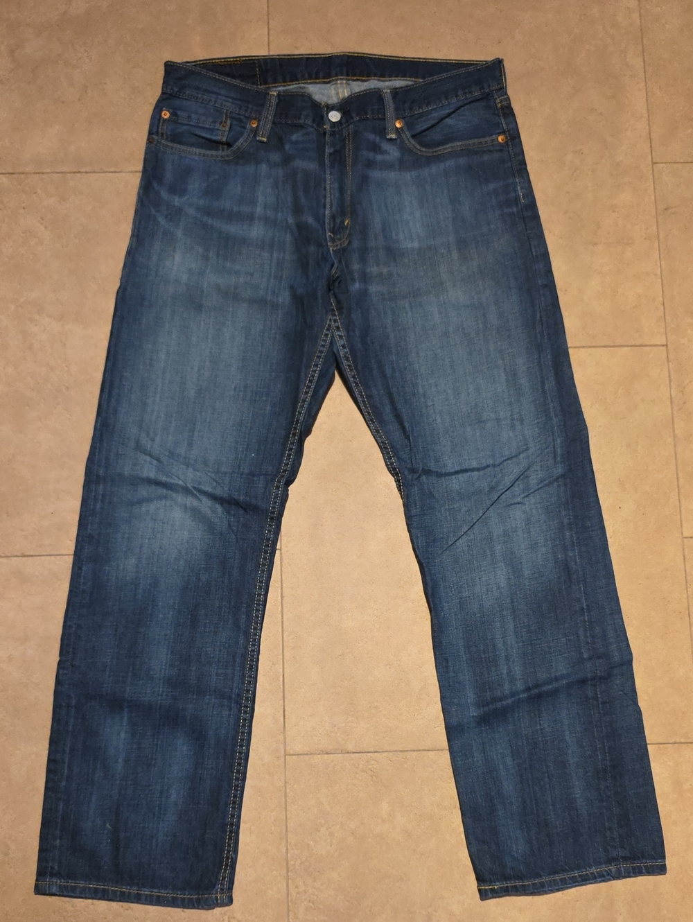Classic 514 Levi's Men's Blue Straight-Leg Jeans. 36x32